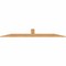 Ekena Millwork Portland Smooth Timber Gable Bracket, Western Red Cedar, 96"W x 16"H x 1 1/2"D x 5 1/2"F, 4/12 Pitch GBW096X16X0206POR00SWR - alternate 3